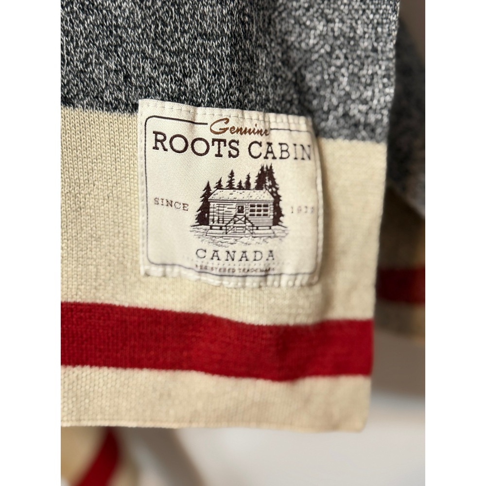 Roots Cabincore Poncho Wrap Women O/S Gorpcore Heritage Lounge Canadiana Cozy - Picture 5 of 8
